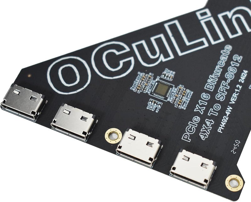 LetLinkSo Gen4 PCIe to Oculink SFF-8612 Adapter SFF-8611 External Graphics Card for GPU Dock, eGPU, NVMe SSD (PCIe x16 to Oculink) - Image 3